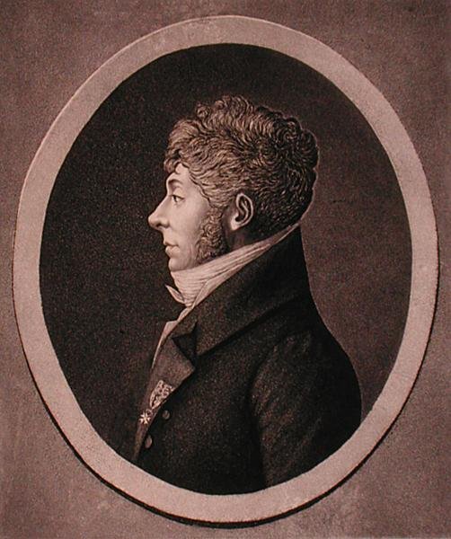 Portret Etienne-Nicolas Mehul (1763-1817) ryty przez Edme Quenedey (1756-1830) (grafika) autorstwa French School