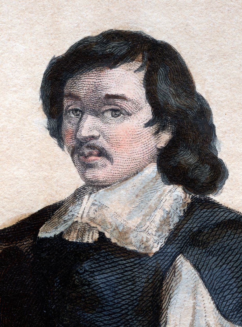 Portret Eustachego Le Sueura lub Lesueura (1617-1655), francuskiego malarza. autorstwa French School