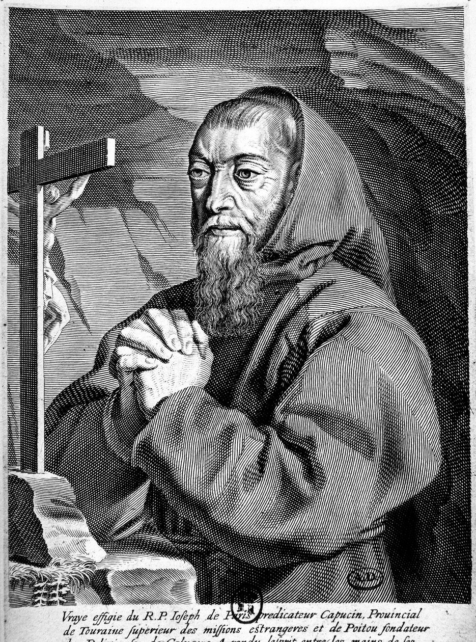 Portret ojca Józefa (1577-1638), kaznodziei kapucynów. autorstwa French School