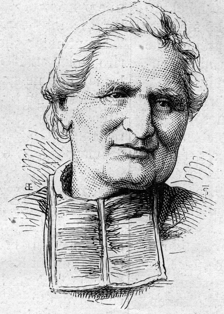 Portret Felixa Dupanloupa (1802-1878), francuskiego duchownego i akademika. Grawer w „”Le Monde Illustré””n°883 z dnia 14 marca 1874 r. autorstwa French School