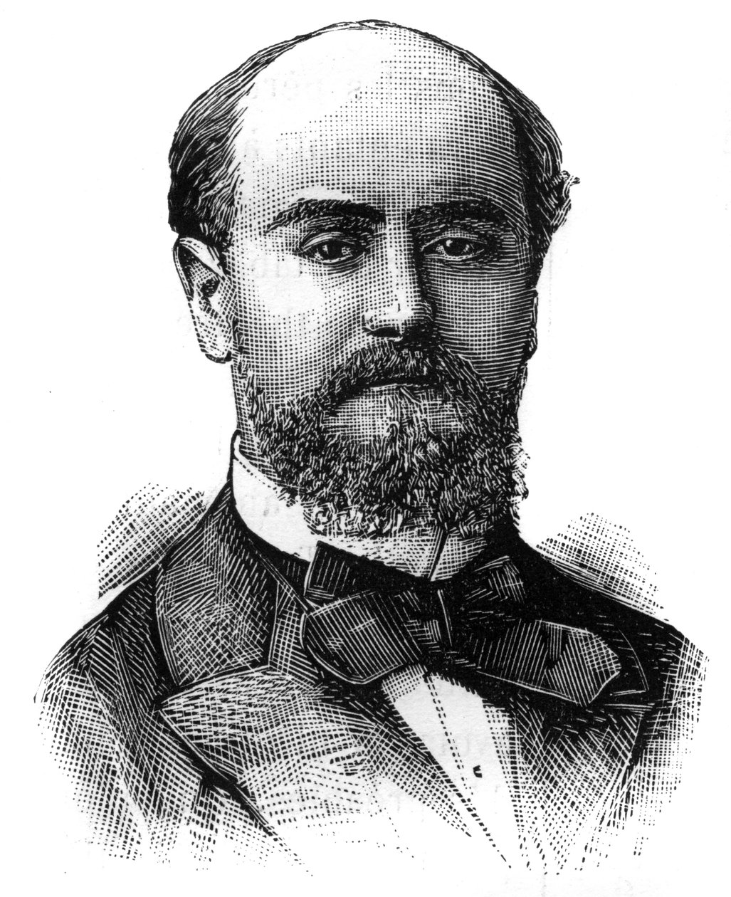 Portret Felixa Graneta (1849-1936), francuskiego polityka. Grawerowanie w „”Świat Ilustrowany”, 16 stycznia autorstwa French School