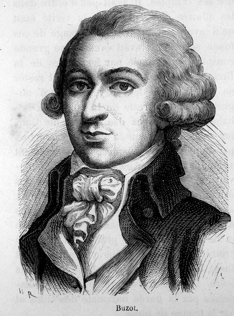Portret Francois Buzota (1760-1794), polityka - w „Historii Francji” Henri Martina autorstwa French School