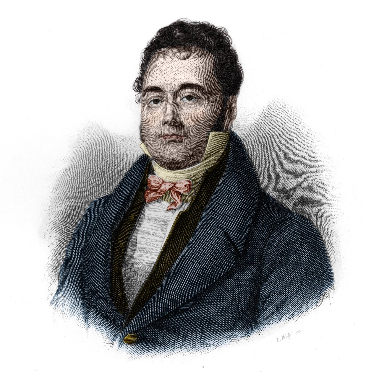 Portret Francois Mauguina (1785-1854), francuskiego polityka. w „” LIBRE DES SPEAKERS”” Louisa de Cormenina Timona. 1842. Kolekcja prywatna. autorstwa French School