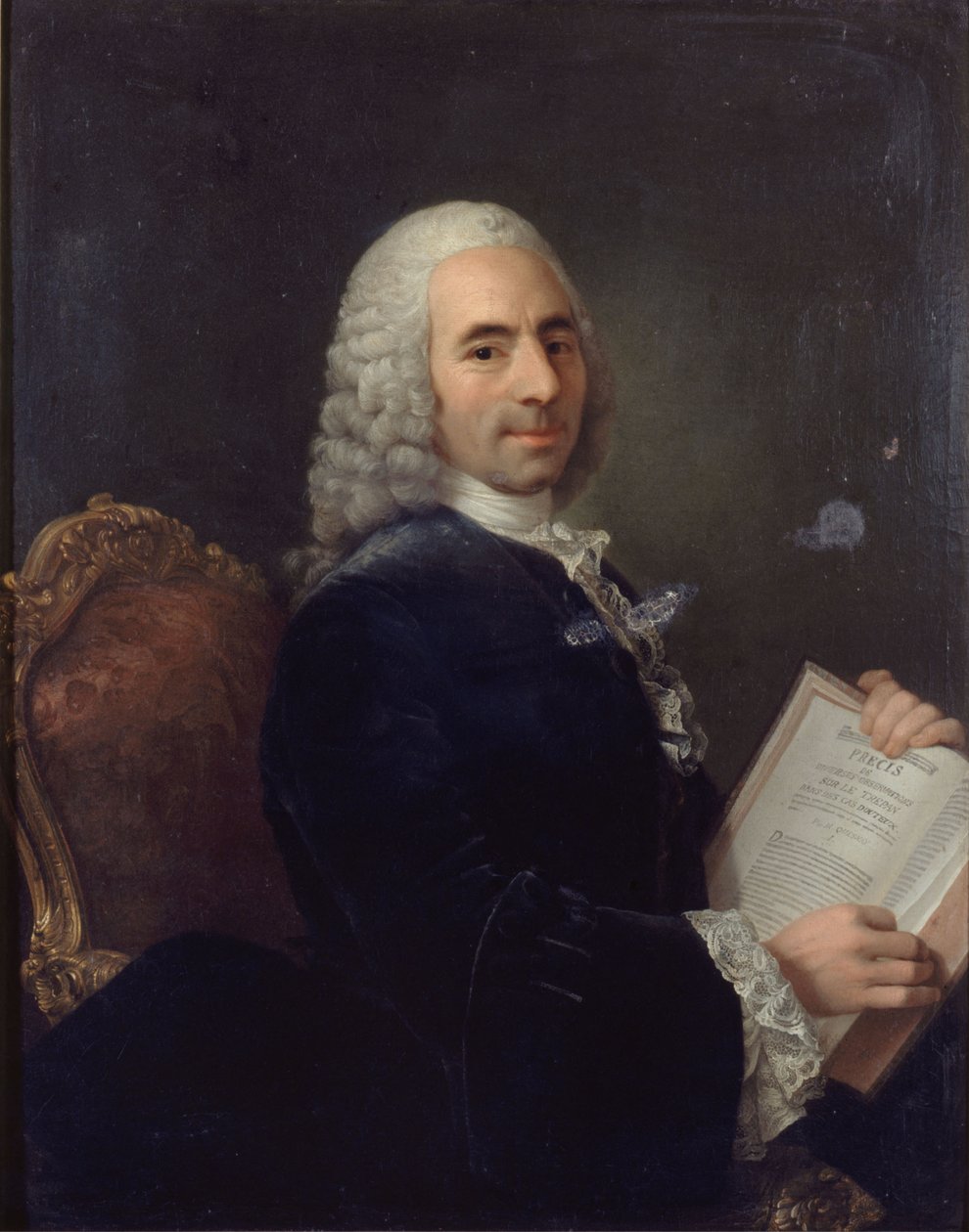 Portret Francois Quesnay (1694-1774), lekarza Ludwika XV i fizjokrata, po 1743 (olej na płótnie) autorstwa French School