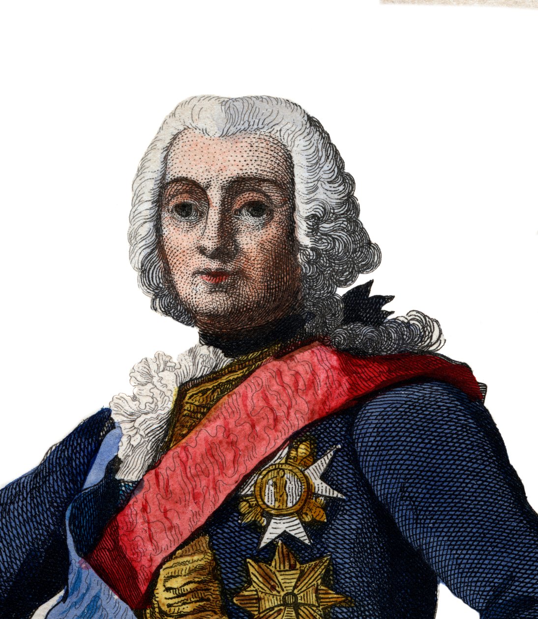 Portret Francois de Chevert (1695-1769), generała francuskiego. autorstwa French School