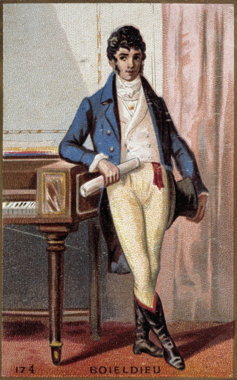 Portret François Adriena Boieldieu (1775-1834), francuskiego kompozytora. autorstwa French School