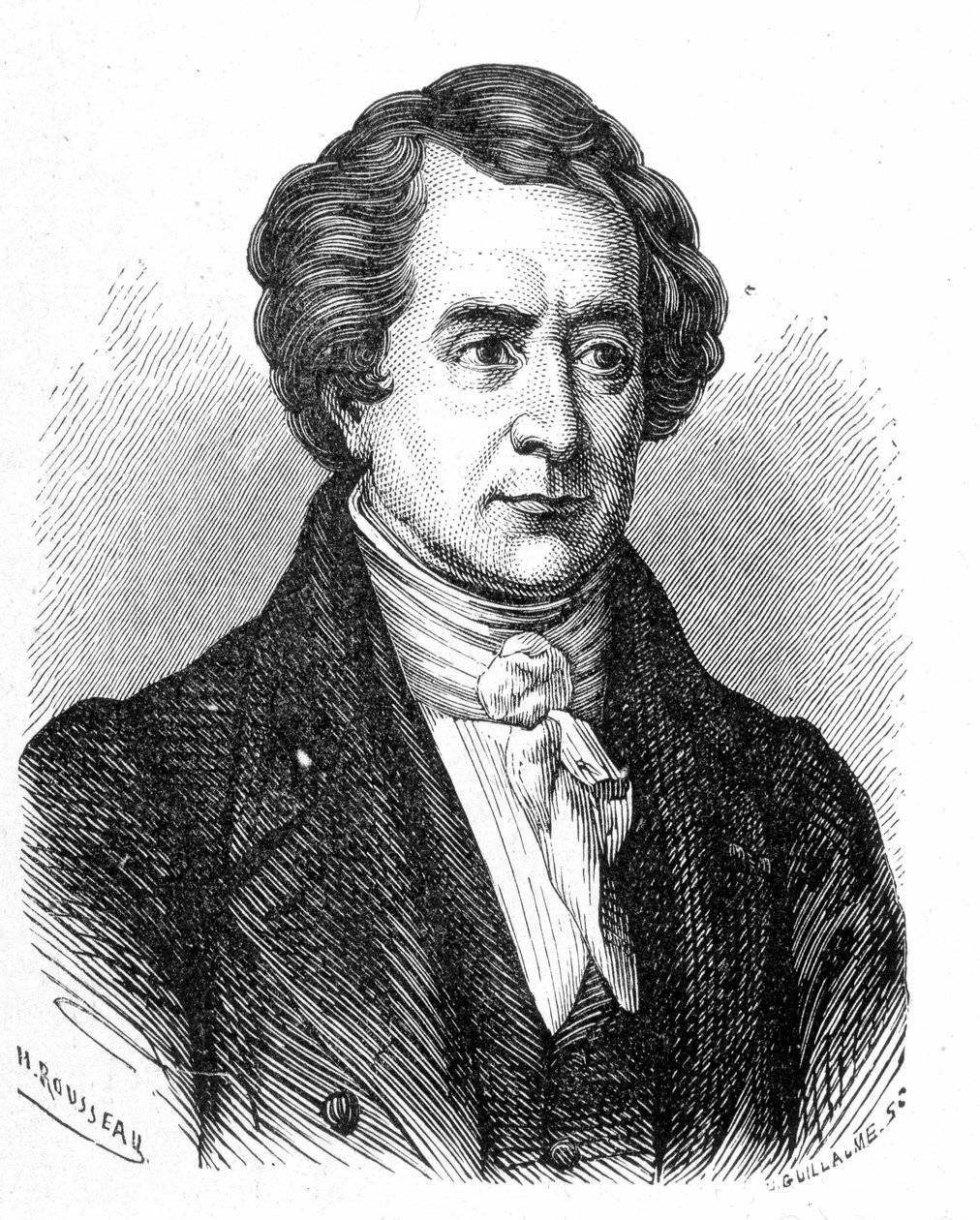 Portret François Arago (1786 - 1853) - w „Albumie nauki”; wybitni uczeni; Wielkie odkrycia”” 1896. autorstwa French School