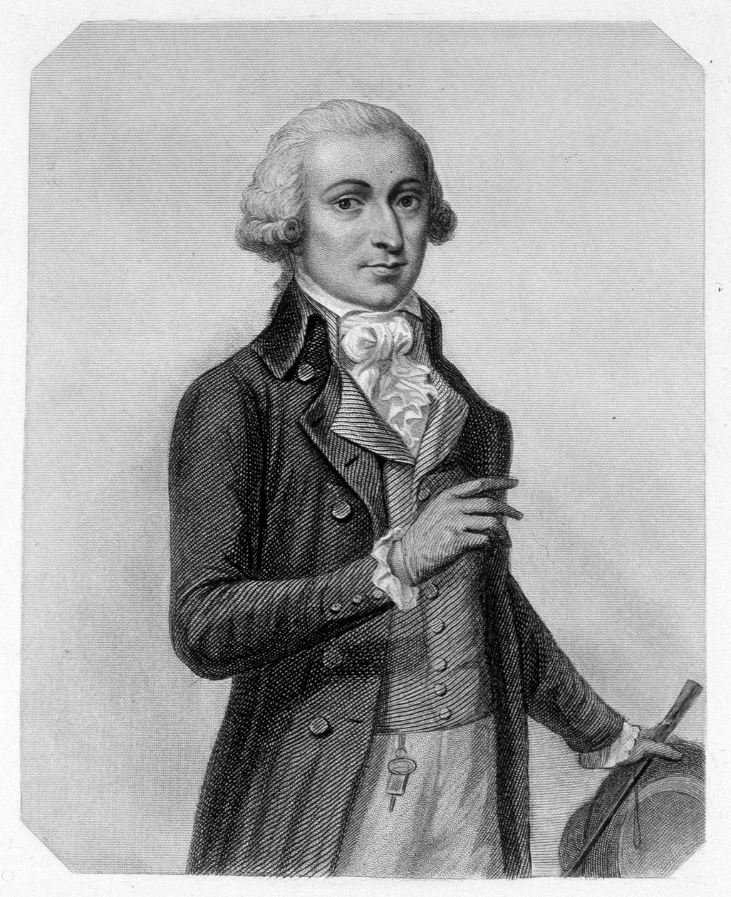 Portret Francois Buzota, francuskiego polityka (1760-1794). W „Historii Żyrondynów”” Lamartine autorstwa French School