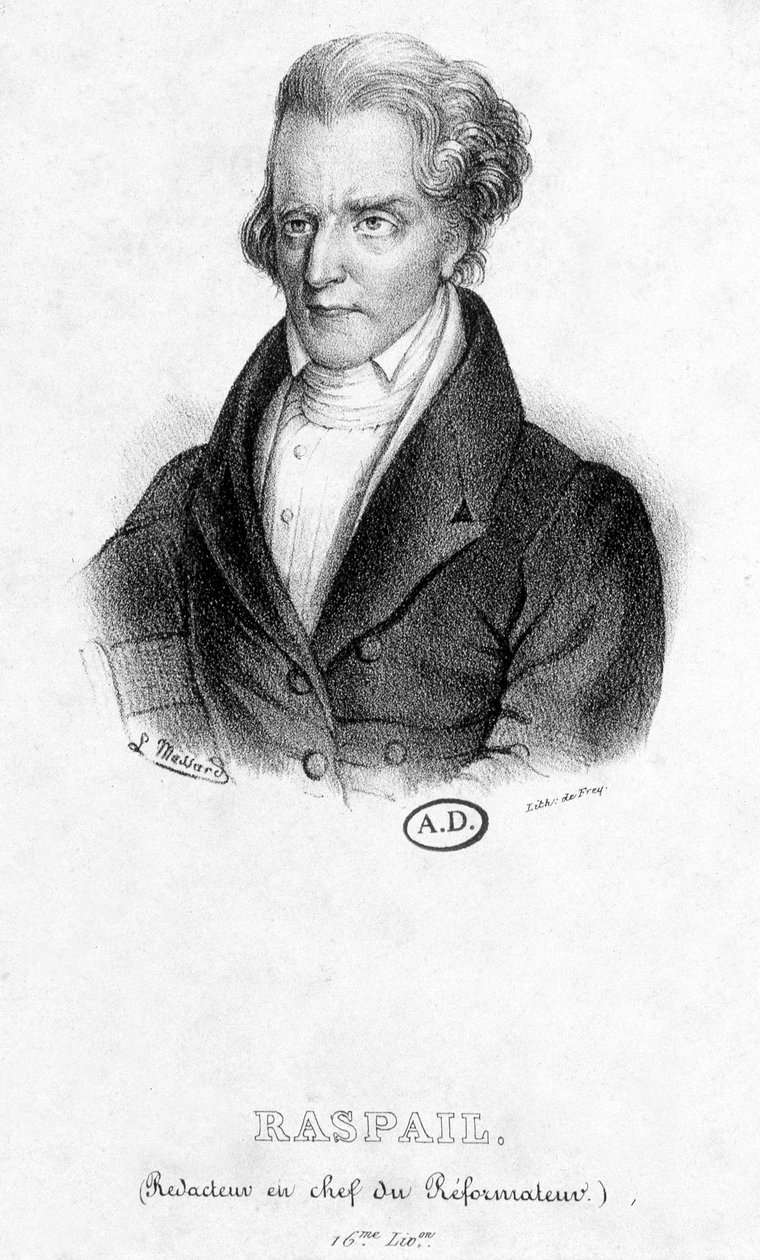Portret François Vincenta Raspaila (1794 - 1878): redaktor naczelny Reformatora autorstwa French School