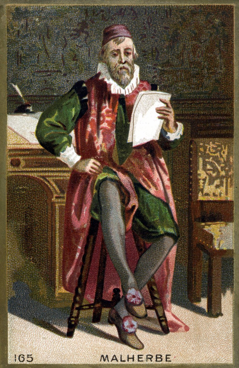 Portret François de Malherbe (1555-1628). XIX-wieczna chromolitografia. autorstwa French School