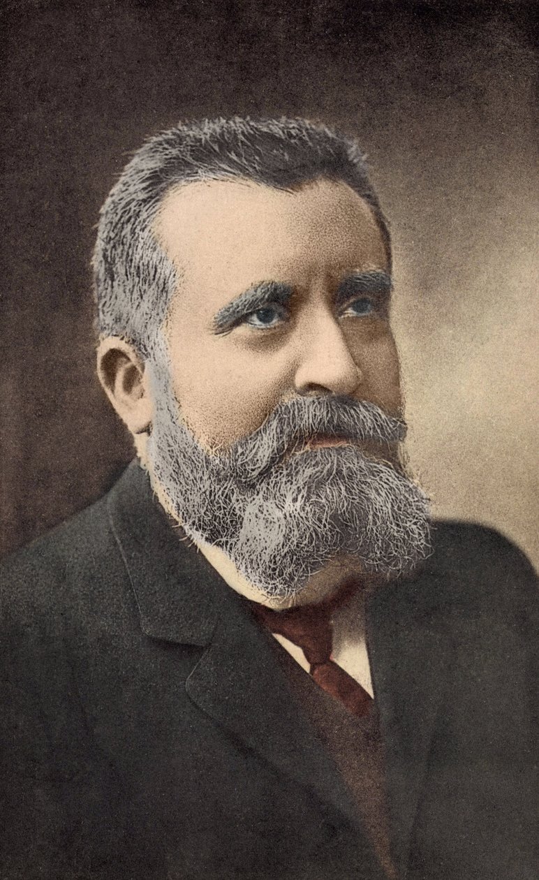 Portret francuskiego polityka, Jean Jaures (1859-1914) autorstwa French School
