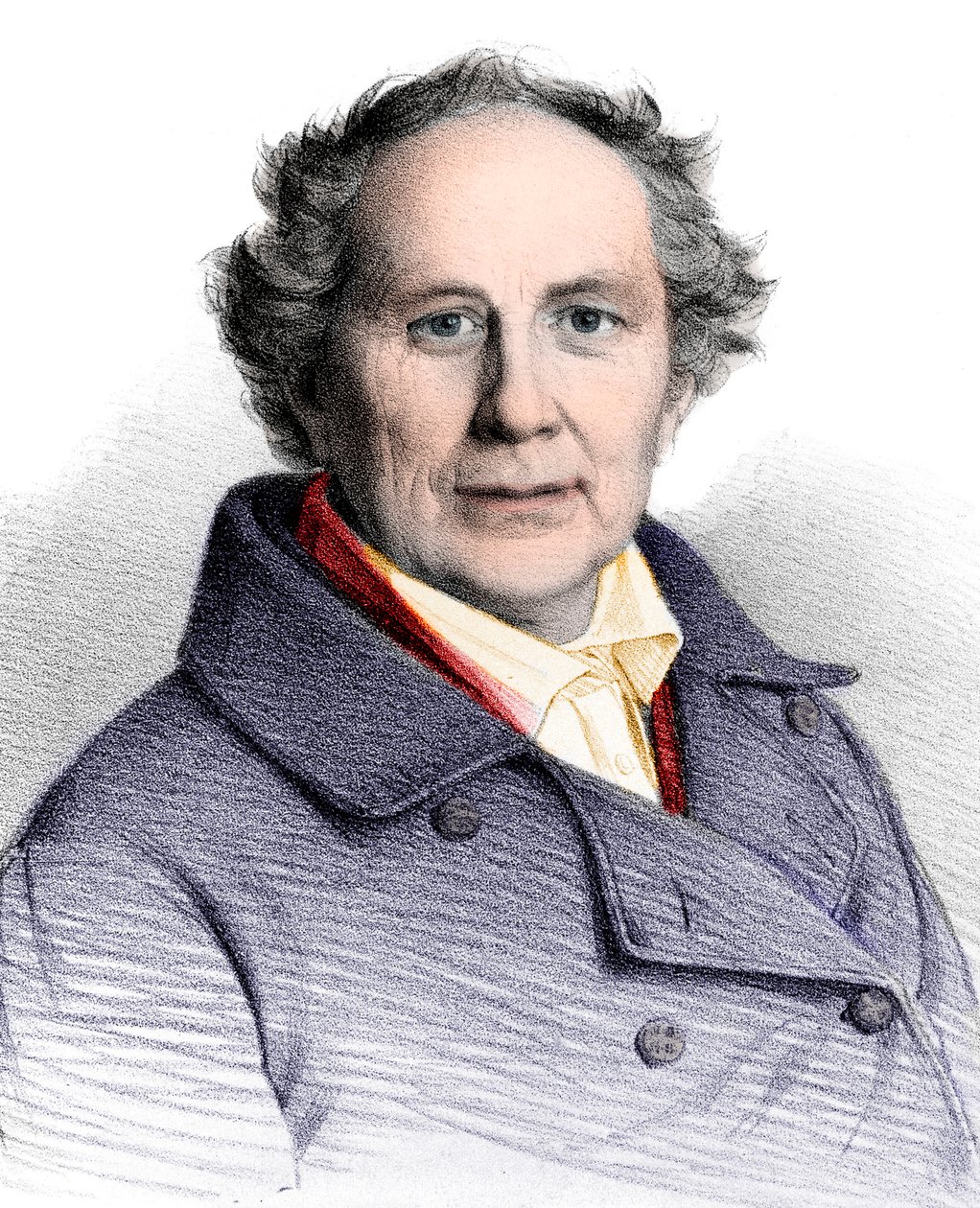 Portret Friedricha Wilhelma Augusta Argelandera (1799-1875), niemieckiego astronoma autorstwa French School