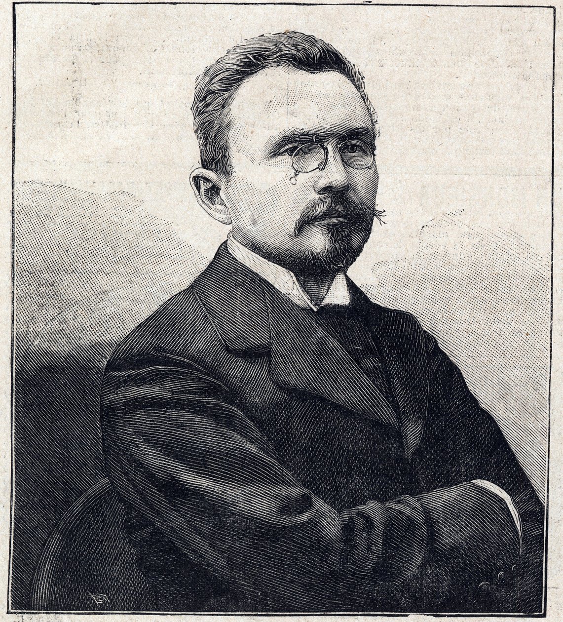 Portret Gabriela Alberta Auguste Hanotaux Francuski dyplomata, historyk i polityk (1853-1944). autorstwa French School