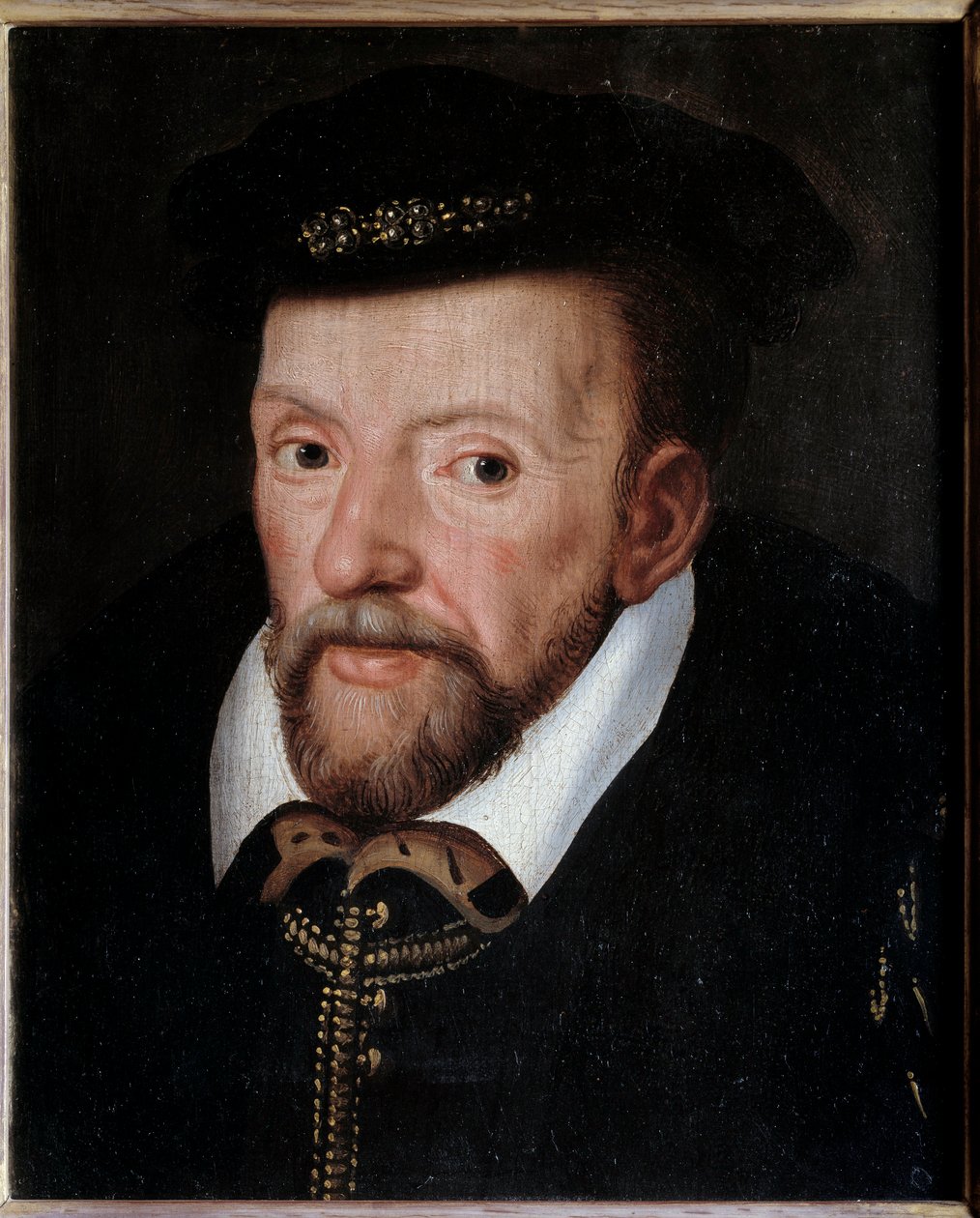 Portret Gasparda de Coligny (1519-1572) Admirał Francji Obraz szkoły francuskiej. XVI w. niedz. 0,24x0,19 m² autorstwa French School