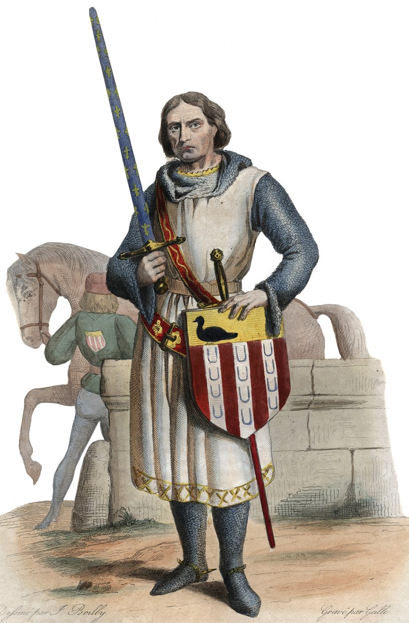 Portret Gauchera V de Chastillona (ok. 1249-1329), konstabla Francji. autorstwa French School