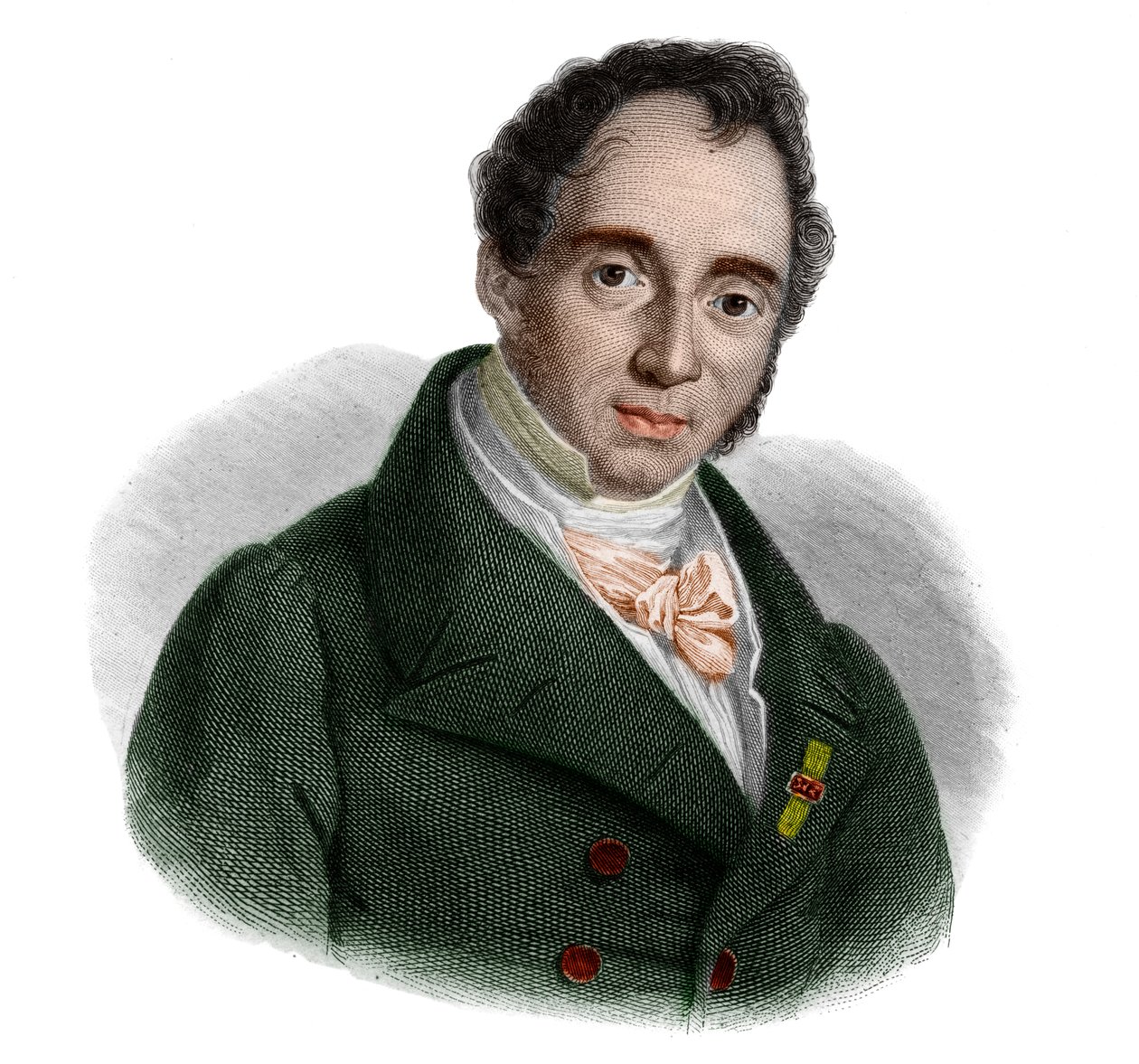 Portret włoskiego męża stanu Gaudenzio de Pagave (1776-1833). autorstwa French School