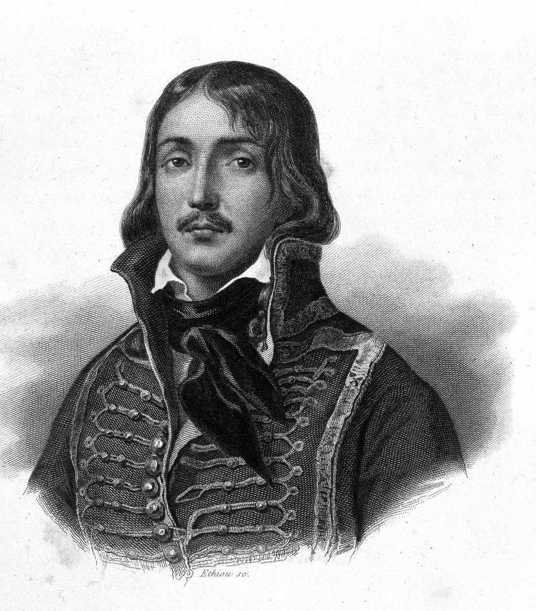 Portret generała Francois Severina Marceau Desgraviers, dit Francois (1769 - 1796) - w „Rewolucji francuskiej” Thiersa. 19 wiek autorstwa French School