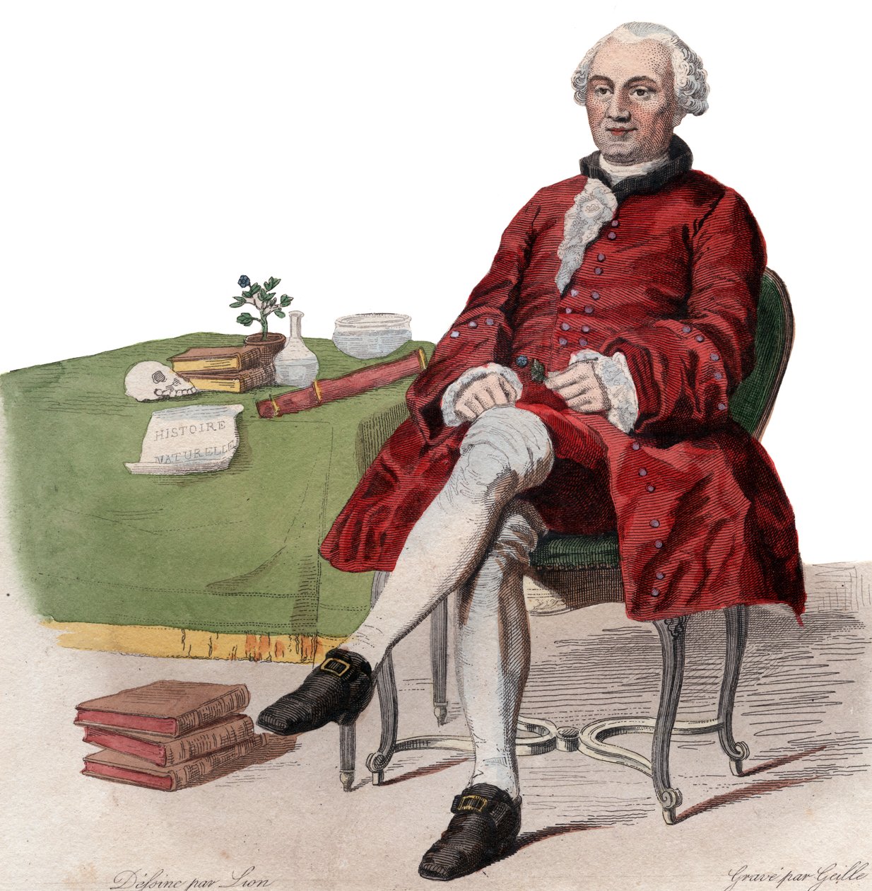 Portret Georgesa Louisa Leclerca, hrabiego de Buffon (1707-1788), francuskiego przyrodnika. autorstwa French School