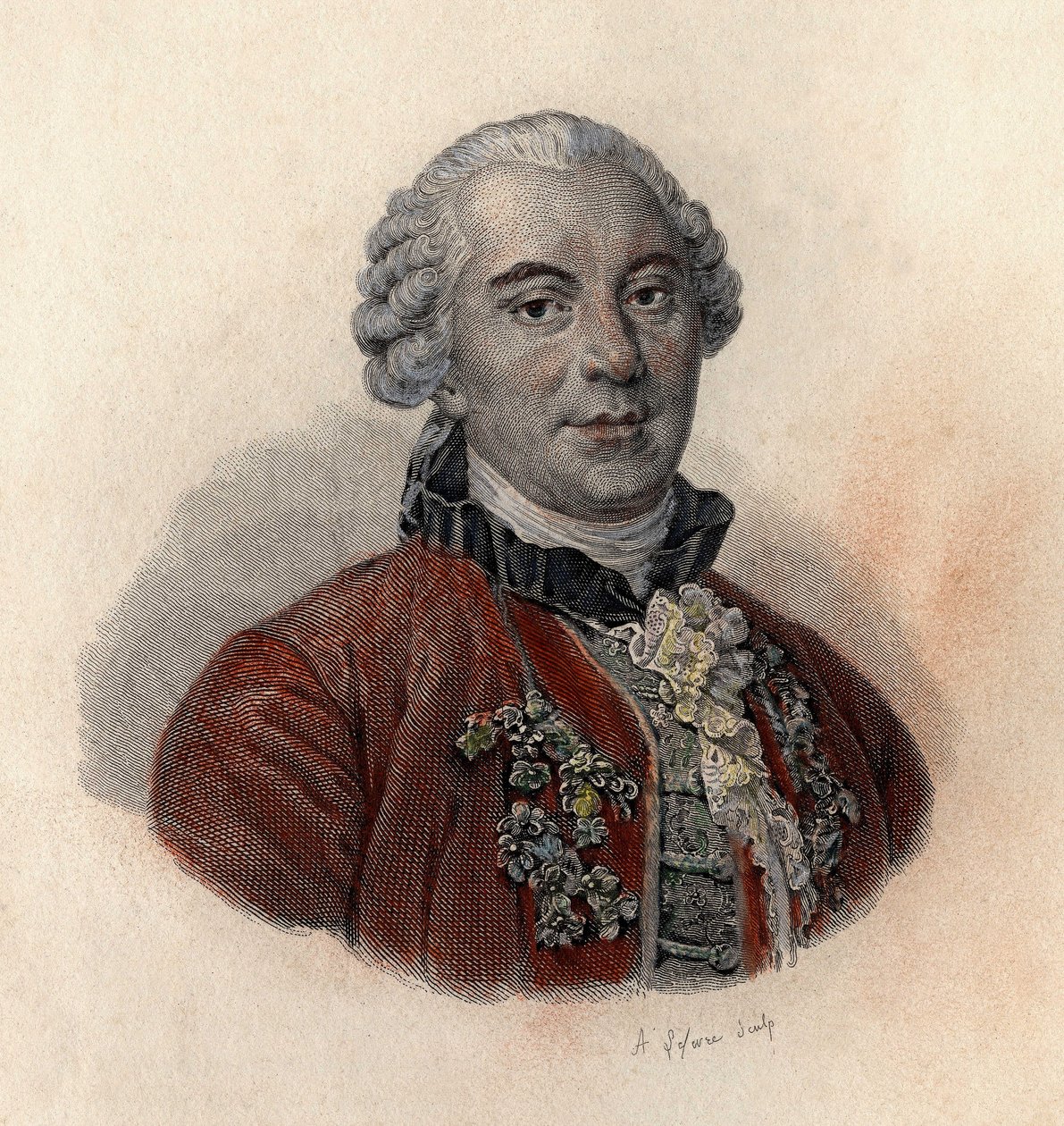 Portret Georgesa Louisa Leclerca, hrabiego Buffon (1707-1788), francuskiego przyrodnika i pisarza. W „”Portretach pożytecznych mężczyzn”” autorstwa French School