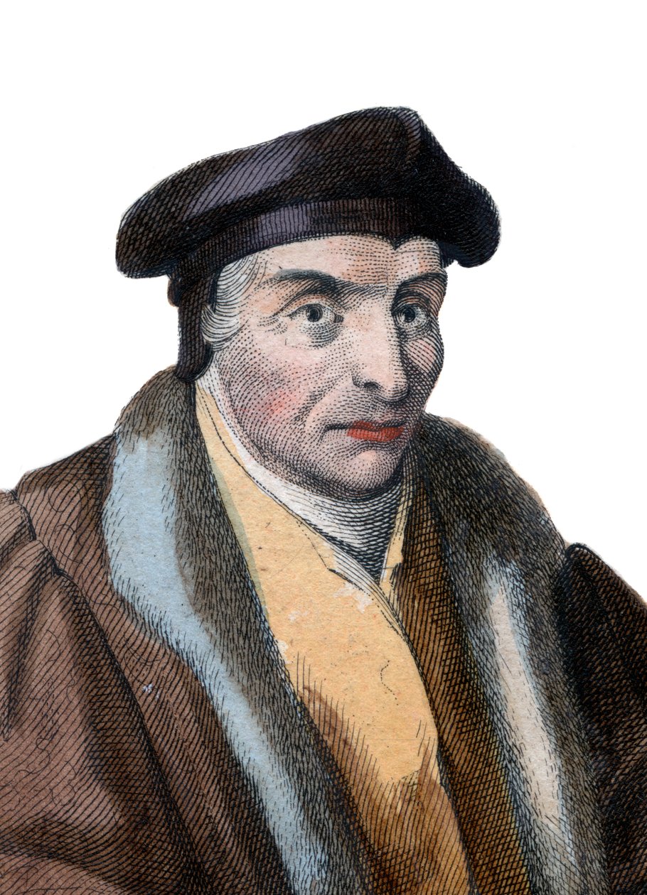Portret Guillaume Bude (Budee) (Budaeus) (1467-1540), francuski uczony. autorstwa French School