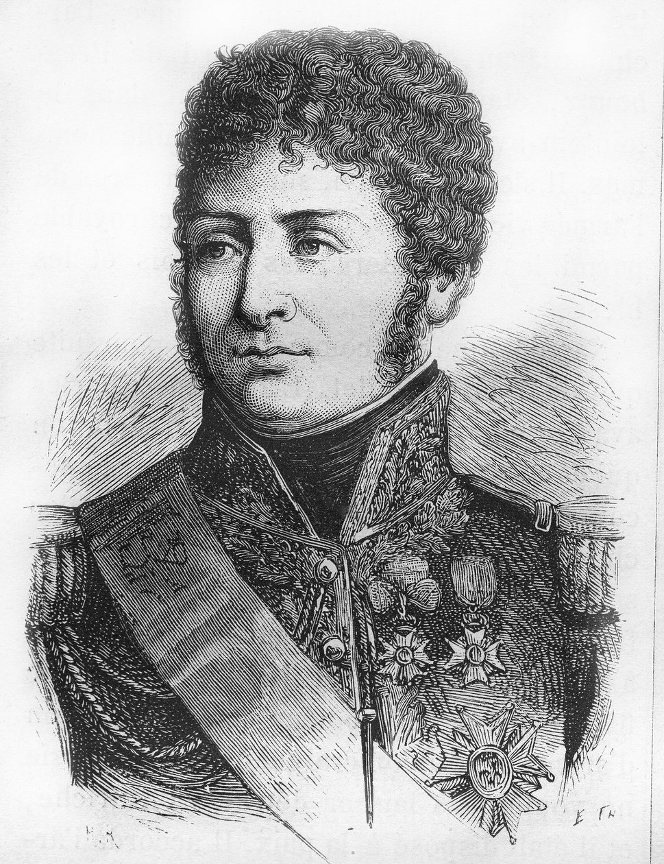 Portret Henri Clarke, francuskiego generała i polityka (Duke of Feltre 1809 autorstwa French School