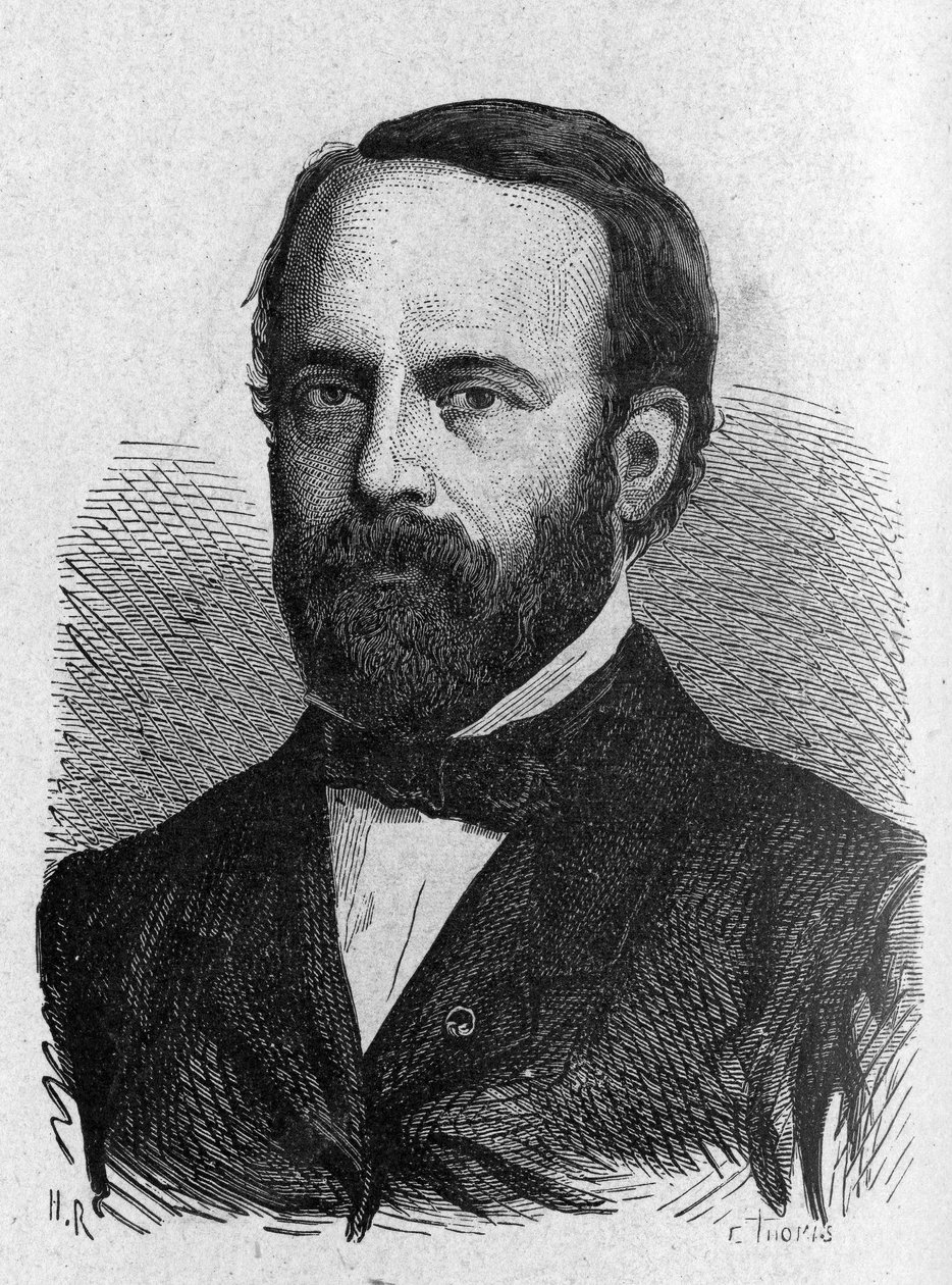 Portret Henri Sainte-Claire Deville (1814 - 1876) - w „Albumie nauki”; wybitni uczeni; Wielkie odkrycia”” 1896. autorstwa French School