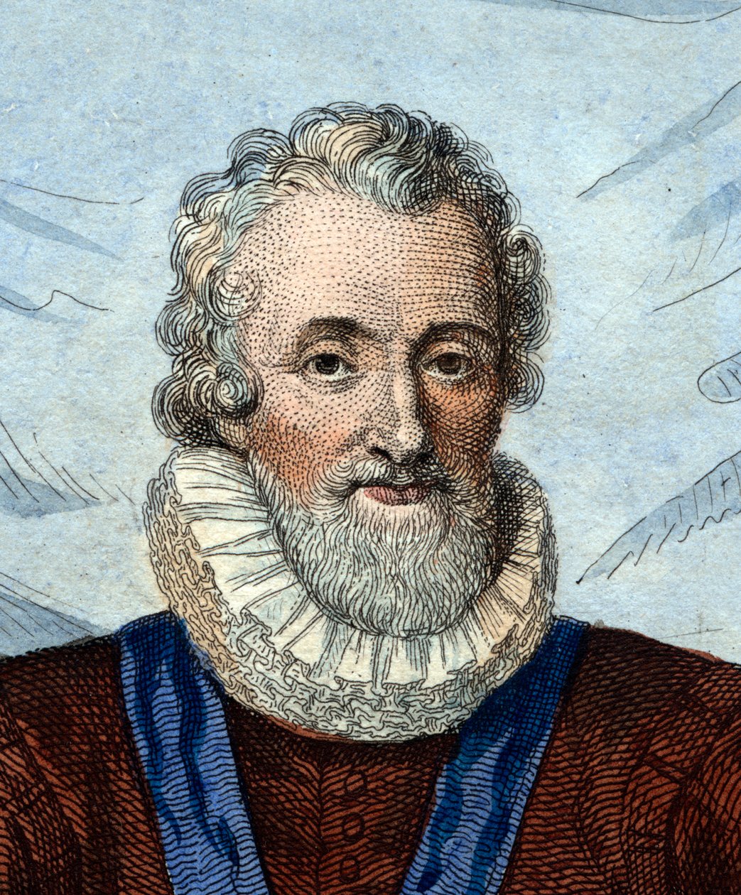 Portret Henryka IV (1553-1610), króla Francji. autorstwa French School