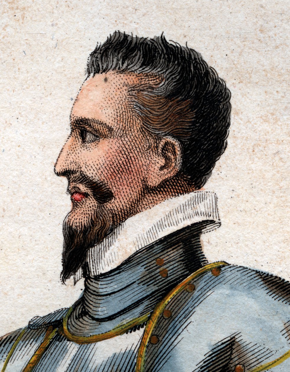 Portret Henryka I, księcia Guise (1550-1588) zwanego blizną. autorstwa French School