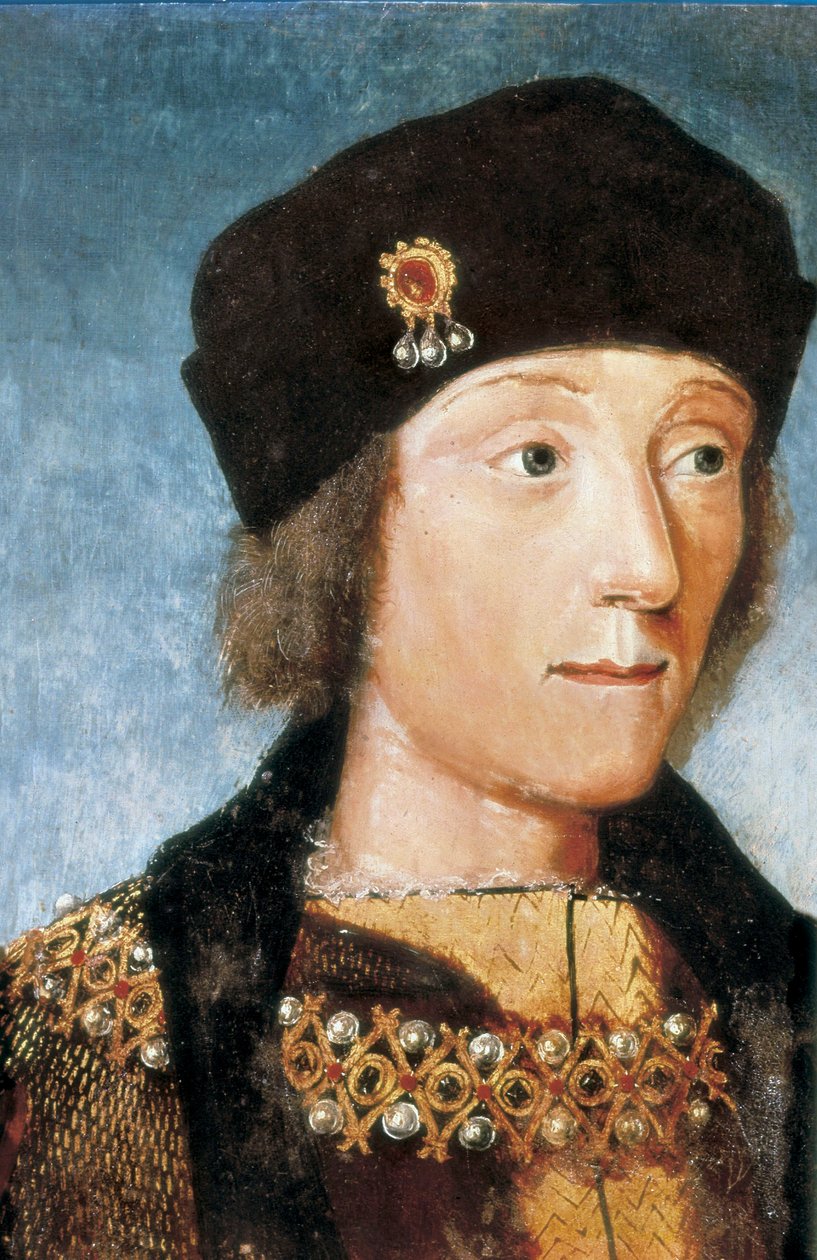 Portret Henryka VII króla Anglii (1457-1509), artysta anonimowy (malarstwo) autorstwa French School