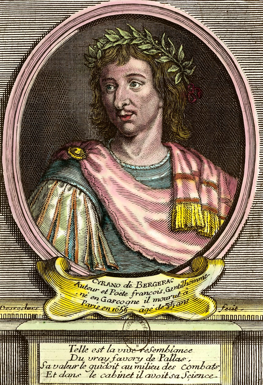 Portret Herkulesa Saviniena autorstwa Cyrano de Bergerac (1619 - 1655) Francuski pisarz. autorstwa French School