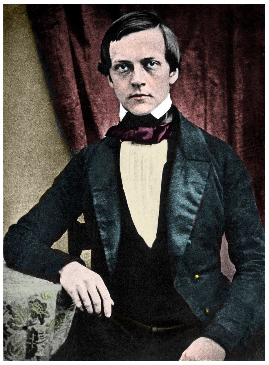 Portret Hermanna von Helmholtza (1821-1894). Niemiecki fizyk, anatom i fizjolog. autorstwa French School