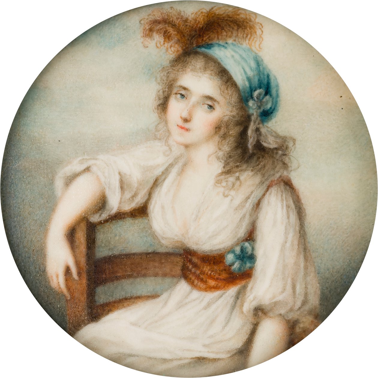 Portret Hon. Lucy Byng, c.1st hrabina Bradford (1766-1844), c.1786-1844 (olej na płótnie) autorstwa French School