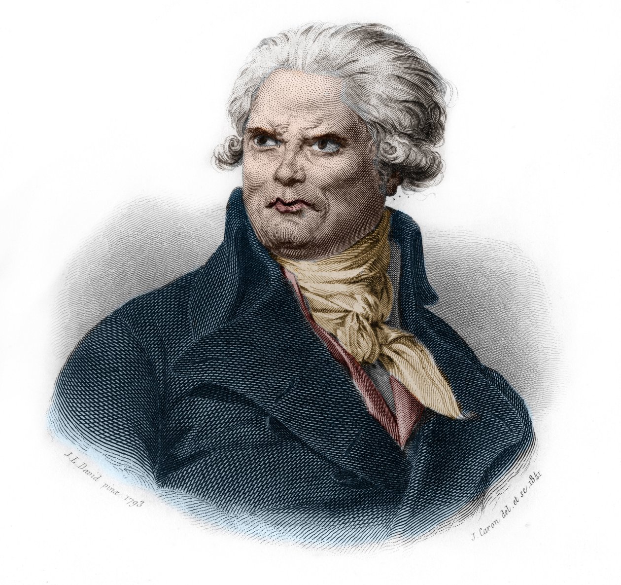 Portret Honore Gabriela (Honore-Gabriel) Riqueti, hrabiego Mirabeau (1749-1791), francuskiego polityka i rewolucjonisty. w „”LIBRE DES SPORERS”” Louisa de Cormenina Timona. 1842. Kolekcja prywatna. autorstwa French School