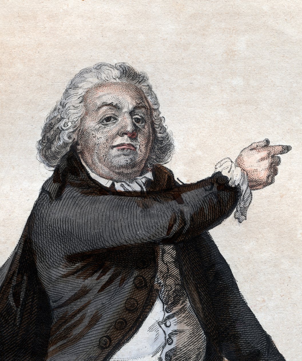 Portret Honore Gabriela Riqueti, hrabiego de Mirabeau (1749-1791), francuskiego polityka i rewolucjonisty. autorstwa French School