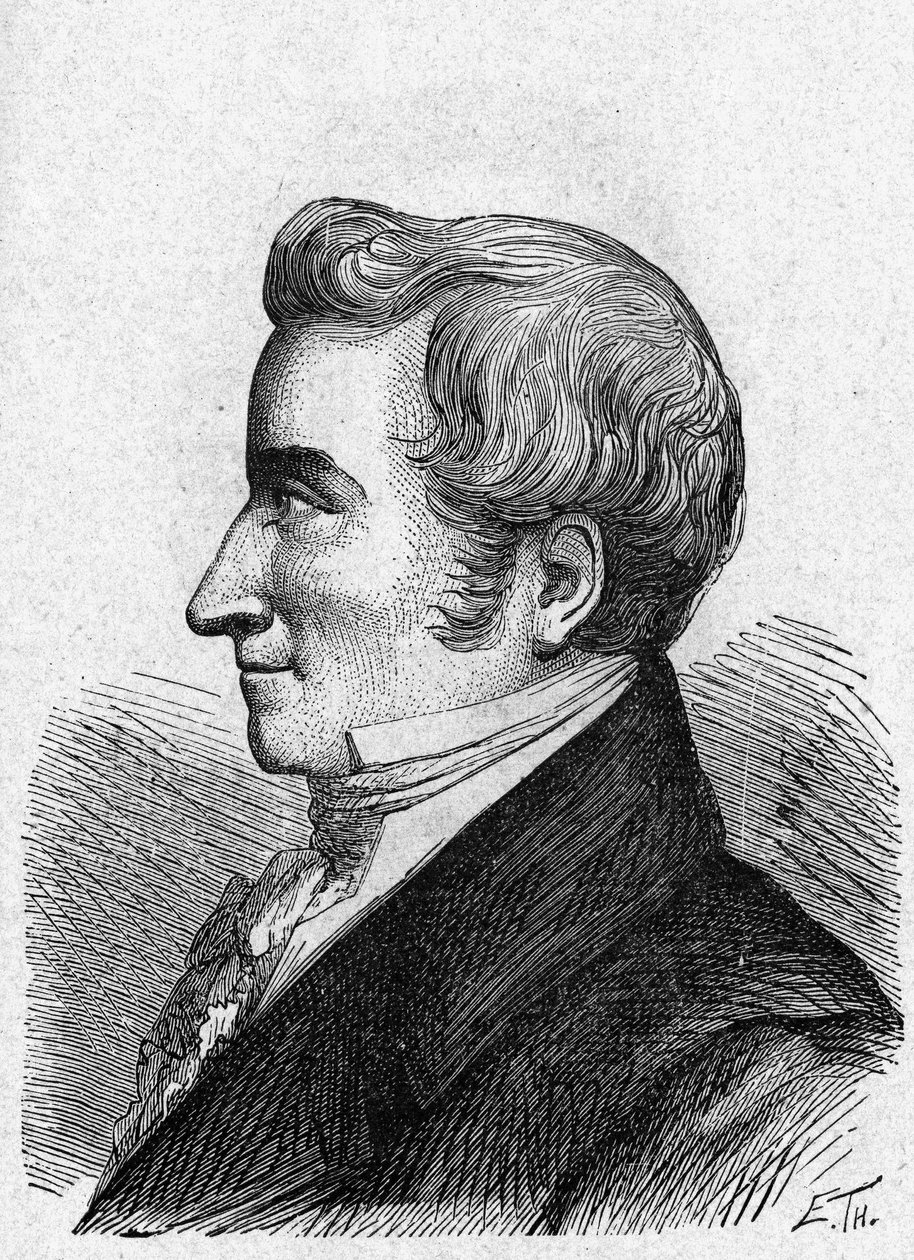 Portret J. M. Delpecha - w „Albumie Nauki”; wybitni uczeni; Wielkie odkrycia”” 1896. autorstwa French School