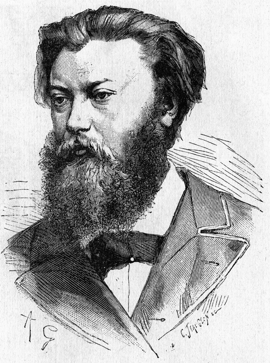 Portret Jablochkoffa - w „Albumie nauki”; wybitni naukowcy; Wielkie odkrycia”” 1896. autorstwa French School