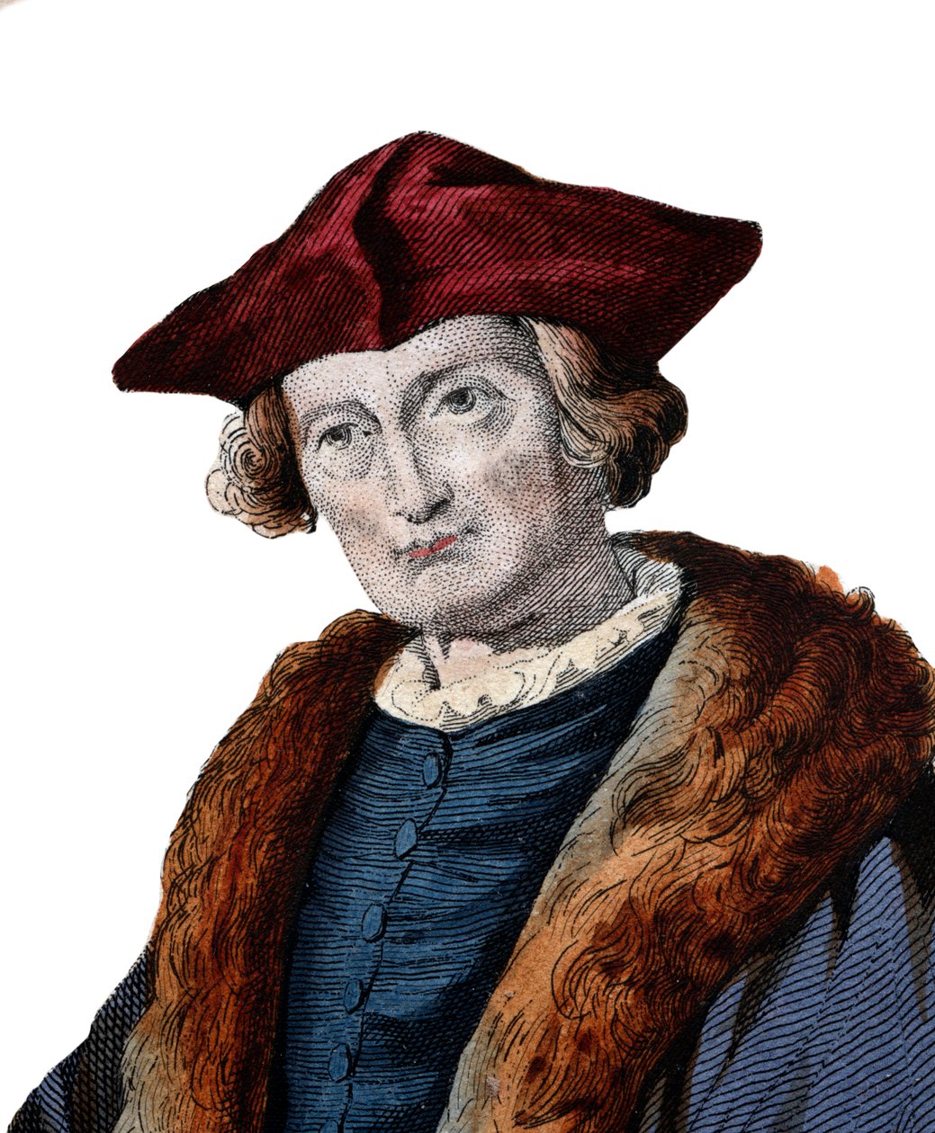 Portret Jacquesa Auguste de Thou (Thuanus) (1553-1617), przewodniczącego parlamentu paryskiego. autorstwa French School