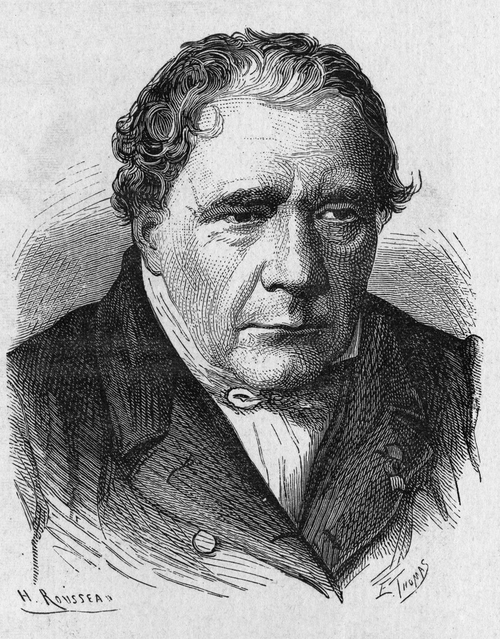 Portret Jacquesa Babineta (1794 - 1872), francuskiego fizyka i astronoma - w „Album de la Science; wybitni naukowcy; Wielkie odkrycia”” 1896. autorstwa French School