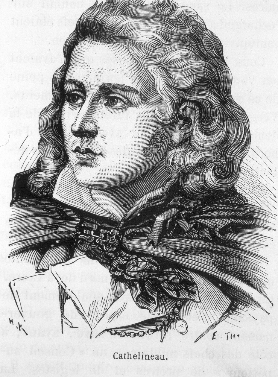Portret Jacques Cathelineau (1759 - 1793), szefa Vendée - w „Historii Francji” Henri Martina autorstwa French School