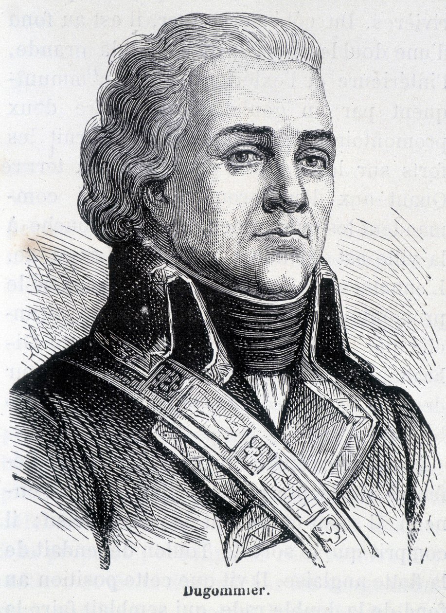 Portret Jacquesa François Coquille dit Dugommier, francuskiego generała (1738-1794) - w „L’Histoire de France” Henri Martina autorstwa French School
