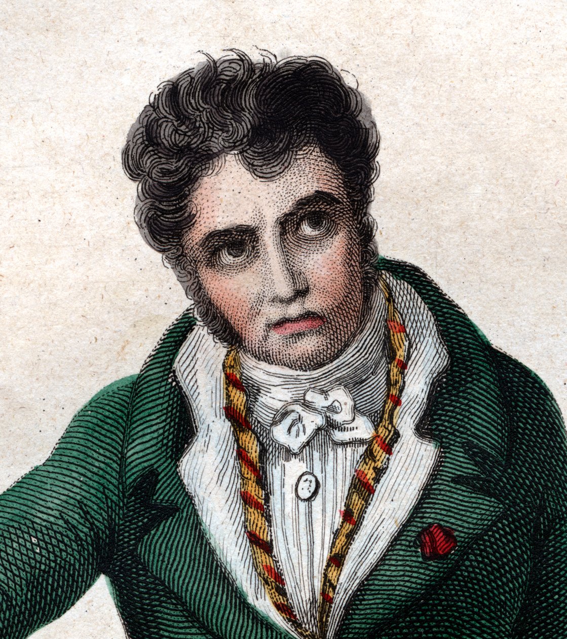 Portret Jacques Louis David (1748-1825), francuskiego malarza. autorstwa French School