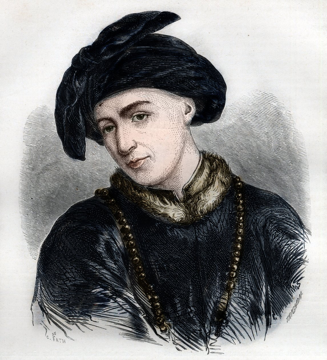 Portret Jana Husa (lub Jeana Hussa autorstwa French School