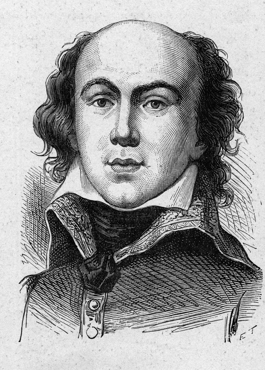 Portret Jean-Baptiste (Jean Baptiste) Annibal Aubert du Bayet (DuBayet) (1757-1797) Francuski polityk i generał. autorstwa French School