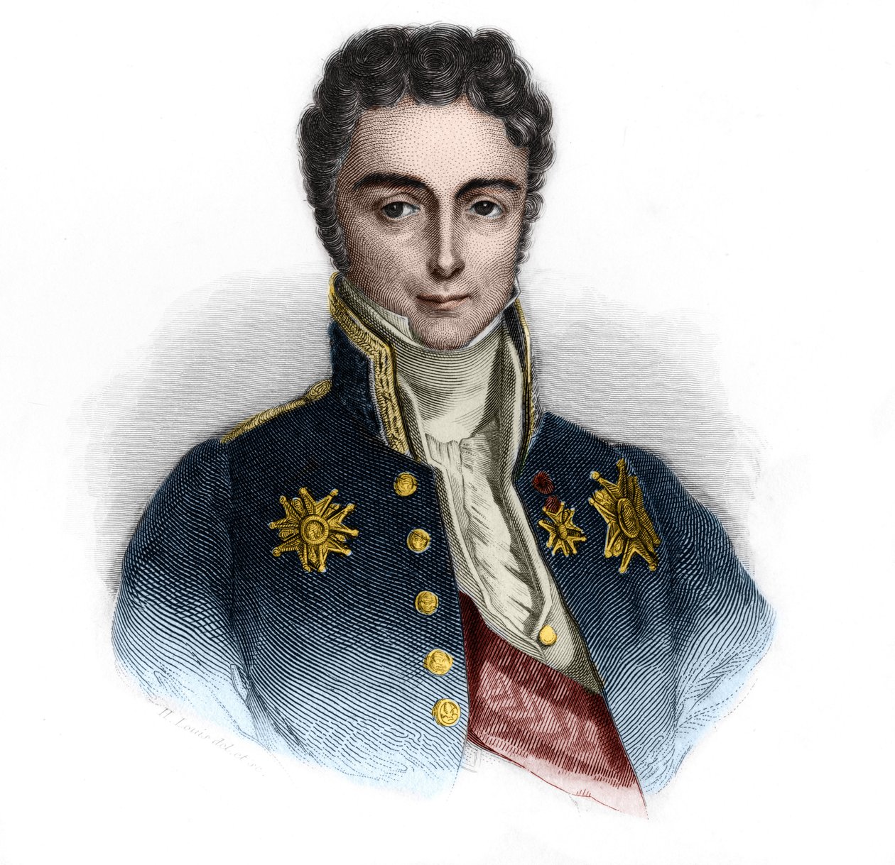 Portret Jean-Baptiste (Jean Baptiste) Sylvere Gay, wicehrabia Martignac (1778Ð1832), francuski mąż stanu. w „”LIBRE DES SPORERS”” Louisa de Cormenina Timona. 1842. Kolekcja prywatna. autorstwa French School