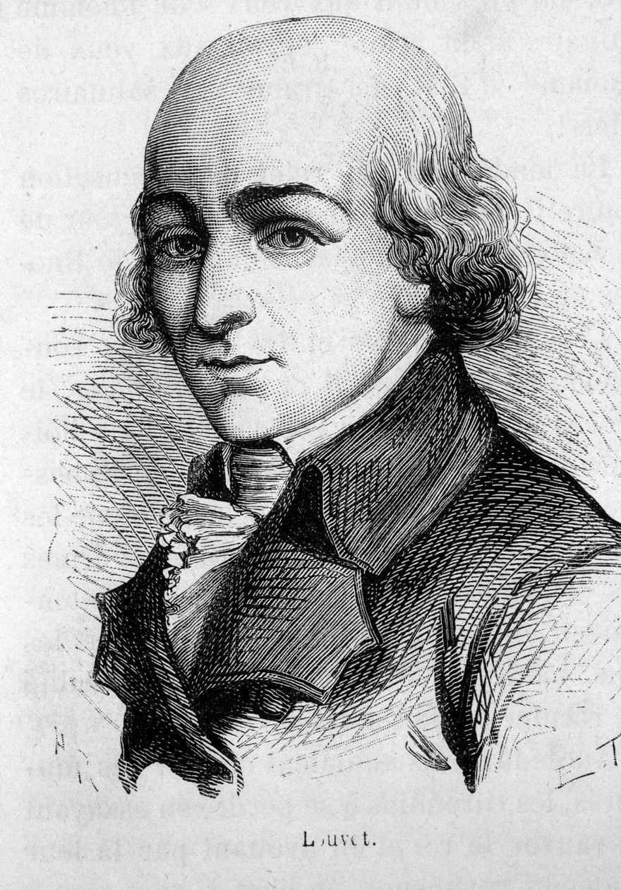 Portret Jean-Baptiste Louvet de Couvray (1760 - 1797) - w „Historii Francji” Henri Martina autorstwa French School
