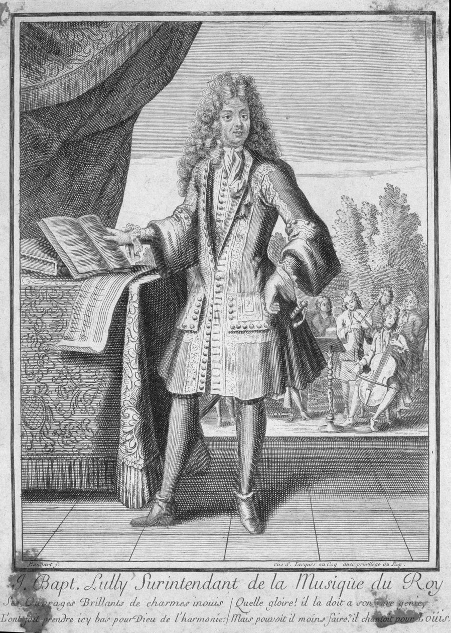 Portret Jean-Baptiste Lully (1632-87) autorstwa French School