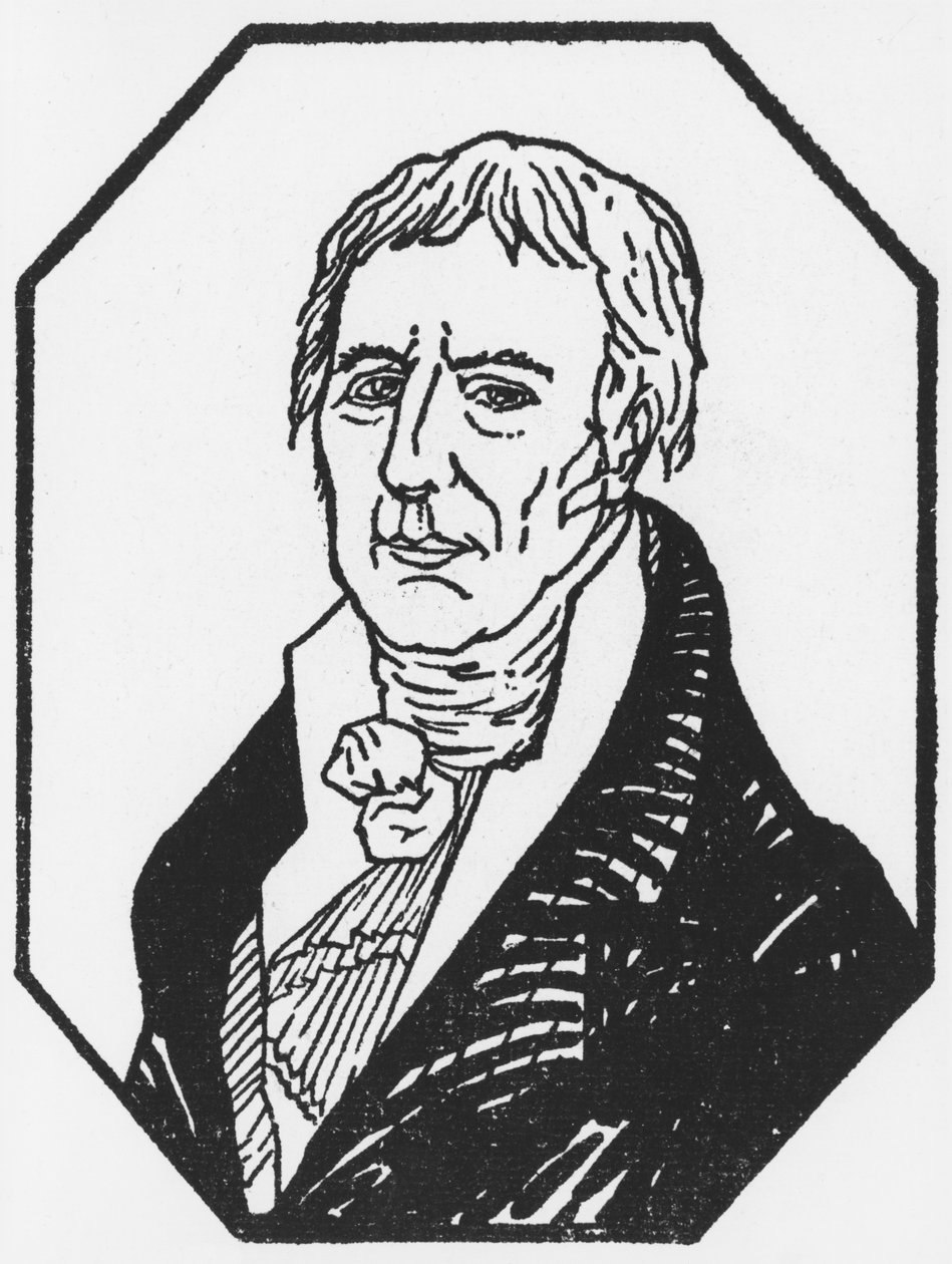 Portret Jean-Baptiste de Monet (1744-1829) Chevalier de Lamarck, wygrawerowany na dwusetną rocznicę jego urodzin, 1946 autorstwa French School