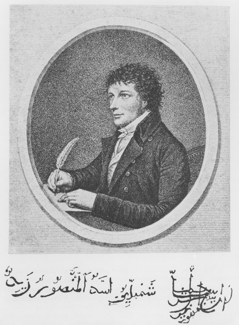 Portret Jean-Francois Champollion (1790-1832) autorstwa French School