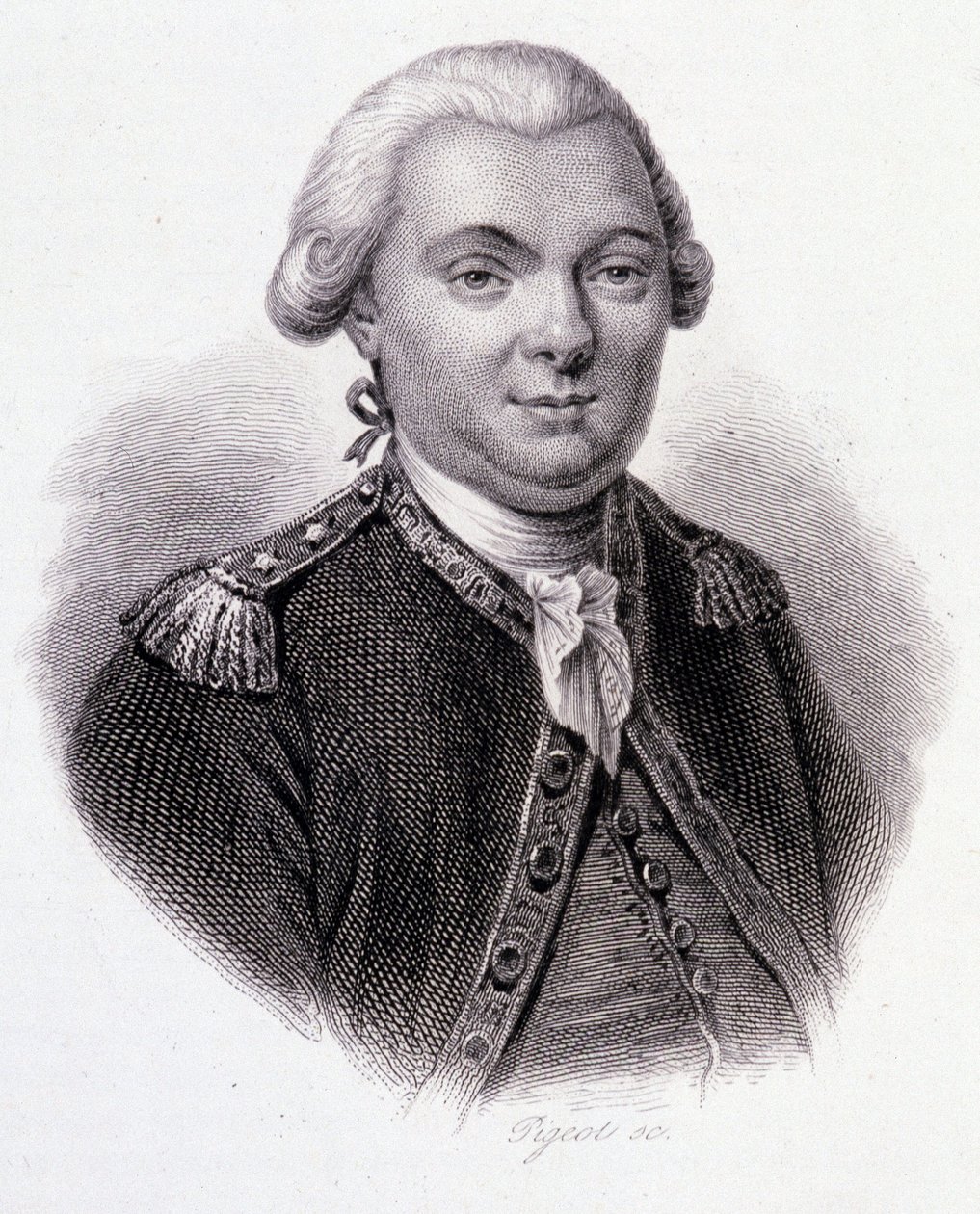 Portret Jean-Francois Galaup, Comte de La Perouse (Jean Francois Laperouse autorstwa French School