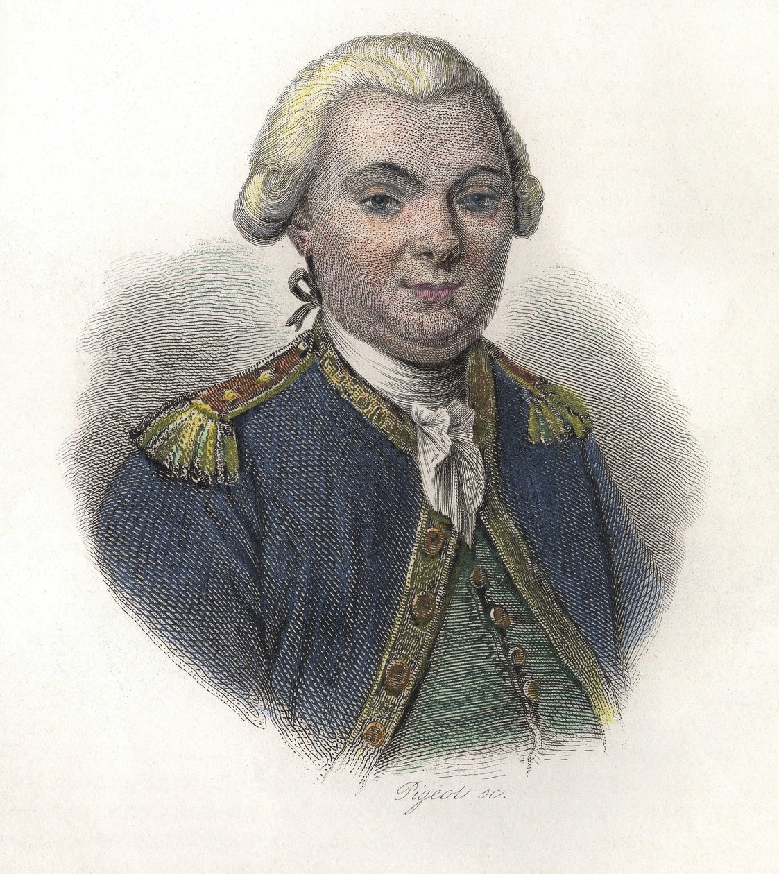 Portret Jean-Francois Galaup, hrabiego La Perouse (Jean Francois Laperouse autorstwa French School